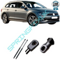 SpringFixUk pair of black tailgate gas struts for VW Polo CLS SW, 440N, 500mm length.
