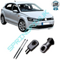 SpringFixUk pair of black steel tailgate gas struts for VW Polo Hatchback, OEM 6N0823359, 250N, 590mm