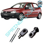 SpringFixUk pair of black steel tailgate gas struts for VW Polo 1996-2002 3/5-door models.