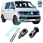 SpringFixUk 2x black steel 300N gas struts for VW Transporter T4 & Nissan Navara front hood