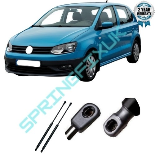 SpringFixUk pair of black steel gas struts for VW Vento 1992 tailgate, 690N, 260mm
